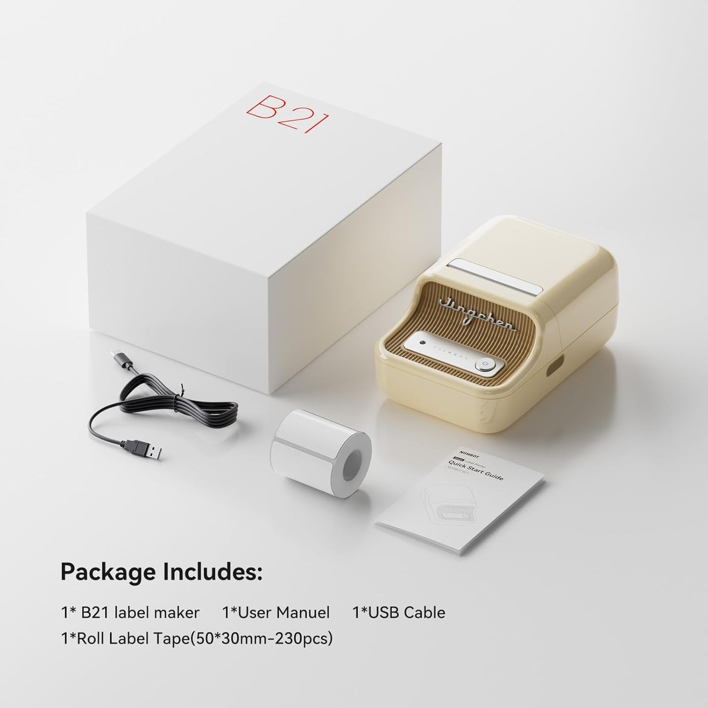 Nomad Print Vintage Compact Label Maker for Home & Business Use